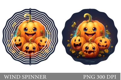 Cute Pumpkins Spinner Sublimation. Halloween Spinner Design