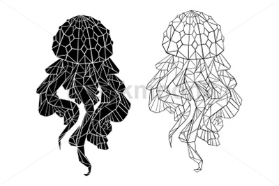Contour polygonal jellyfish