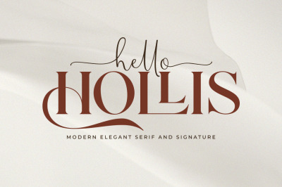 Hello Hollis Duo || Elegant Serif