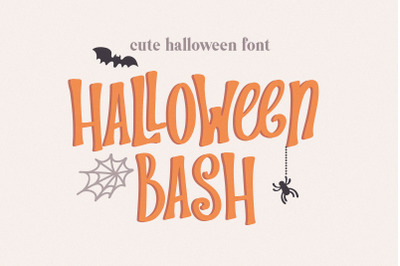 Halloween Bash a Cute Font for Crafters
