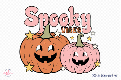 Spooky Vibes PNG, Retro Halloween PNG