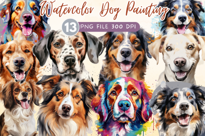 Dog Painting Sublimation Clipart