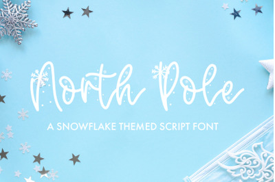 North Pole - A Snowflake Font