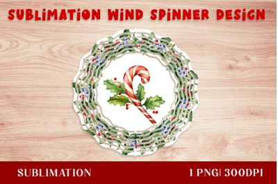 Watercolor Christmas Caramel Wind Spinner