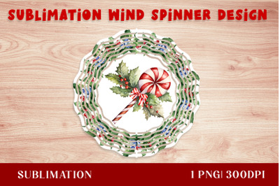 Christmas Caramel wind spinner&2C; painted windmill&2C; christmas spinner&2C; s