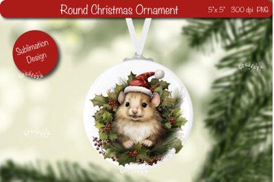 Christmas ornament Sublimation Watercolor Christmas Baby Animal PNG