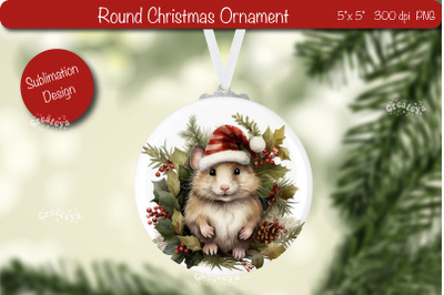 Christmas ornament Sublimation Watercolor Christmas Baby Animal PNG