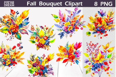 Autumn Branches Leaves Clipart | Fall Bouquet Clipart&nbsp;