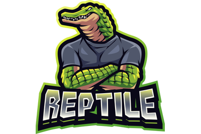 Reptile esport mascot logo design