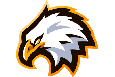 Eagle head sport mascot logo design