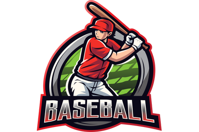 Baseball esport mascot logo design
