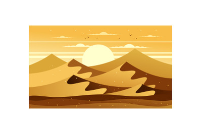 Desert Landscape Illustration