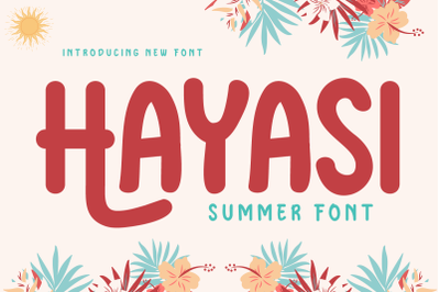 HAYASI | Summer San Serif Display