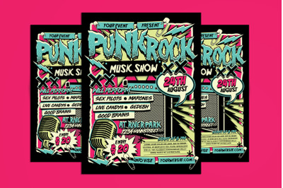 Punk Rock Music Event Flyer