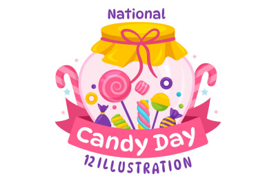 12 National Candy Day Illustration