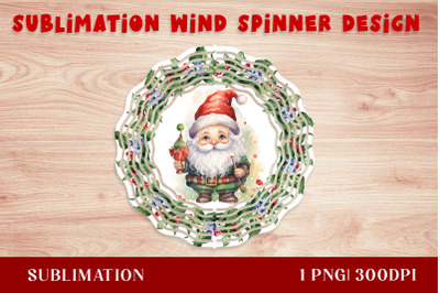 Christmas Gnome Wind Spinner| Christmas Wind Spinner PNG