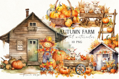 Autumn farm