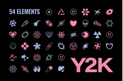 Y2K Metamodern Shapes Set