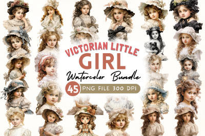 Victorian Little Girl Clipart