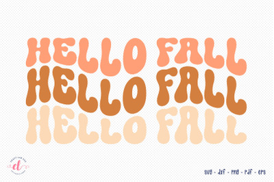 Retro Fall SVG | Hello Fall Cut File