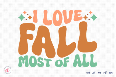 I Love Fall Most of All, Retro Fall SVG