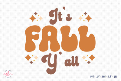 Retro Fall SVG - It&#039;s Fall Y&#039;all SVG