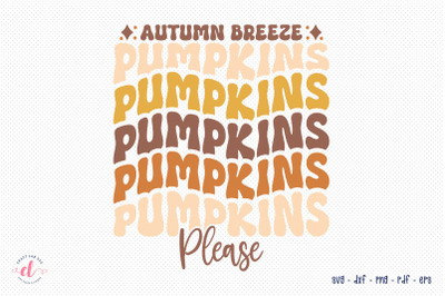 Autumn Breeze Pumpkins Please SVG