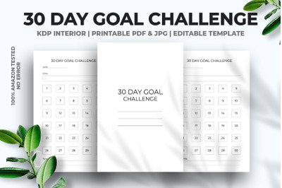30 Day Goal Challenge Kdp Interior