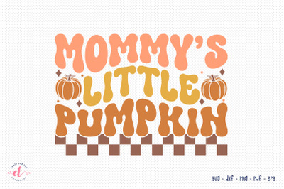 Retro Fall SVG | Mommy&#039;s Little Pumpkin