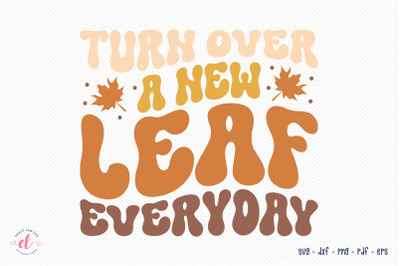 Turn over a New Leaf Everyday SVG