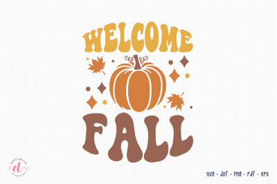 Retro Fall SVG - Welcome Fall Cut File