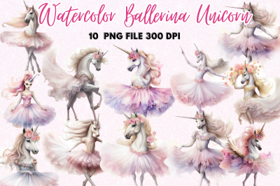 Ballerina Unicorn Clipart