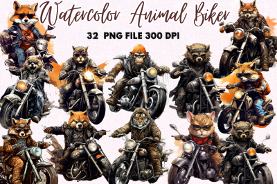 Animal Biker Clipart