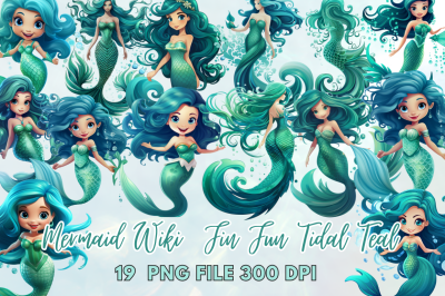 Mermaid Wiki  Fin Fun Tidal Teal Clipart