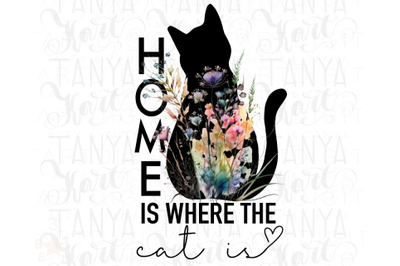 Home Is Where The Cat Is Png Instant Download