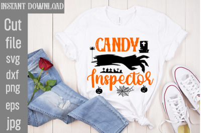 Candy Inspector SVG cut file&2C; Halloween SVG Bundle&2C; Retro Halloween Bu
