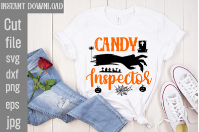 Candy Inspector SVG cut file, Halloween SVG Bundle, Retro Halloween Bu