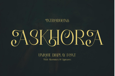 Askhora Typeface