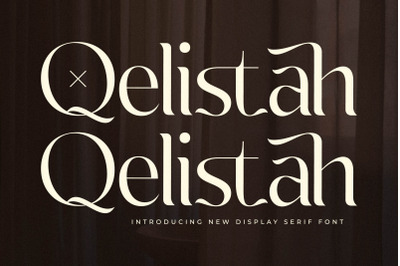 Qelistah Typeface