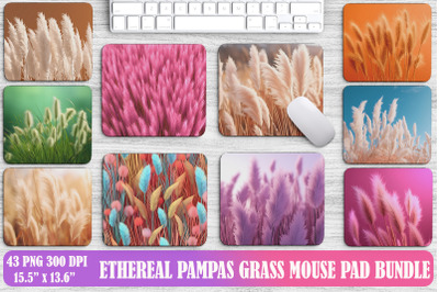 Ethereal Pampas Grass Mouse Pad Bundle