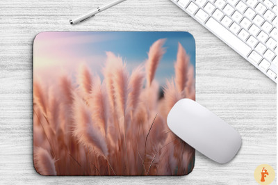 Ethereal Pampas Grass Mouse Pad Design