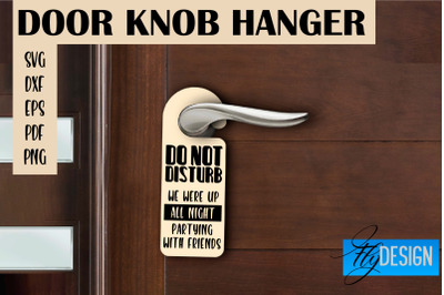 Door Knob Hanger SVG | Funny Quotes SVG Design