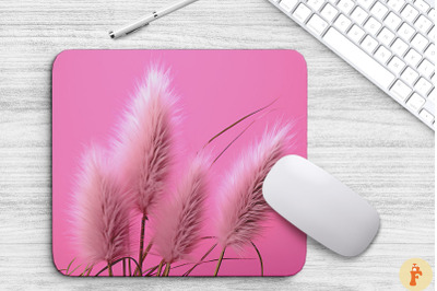 Pampas Grass On Soft Magenta Background