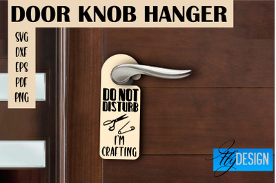 Door Knob Hanger SVG | Funny Quotes SVG Design