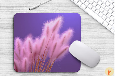 Pampas Grass On Soft Purple Background