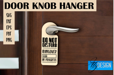 Door Knob Hanger SVG | Funny Quotes SVG Design