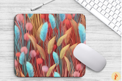 Colorful Pampas Grass Mouse Pad Design