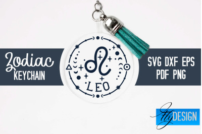 Zodiac Keychain Svg | Keychain Design | Astrology Svg