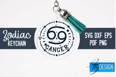 Zodiac Keychain Svg | Keychain Design | Astrology Svg