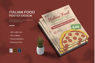 Italian Food - Poster